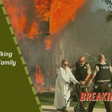 Local Man Walking Dog Rescues Family from Burning Townhome